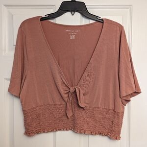 American Eagle tie-front top - XL